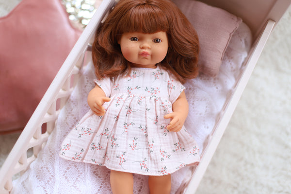 Puppe Mädchen – Europäerin, rote Haare, 38 cm