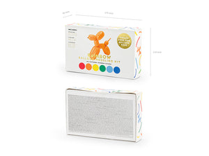 Modellierballons 130 cm – Rainbow Mix mit Pumpe