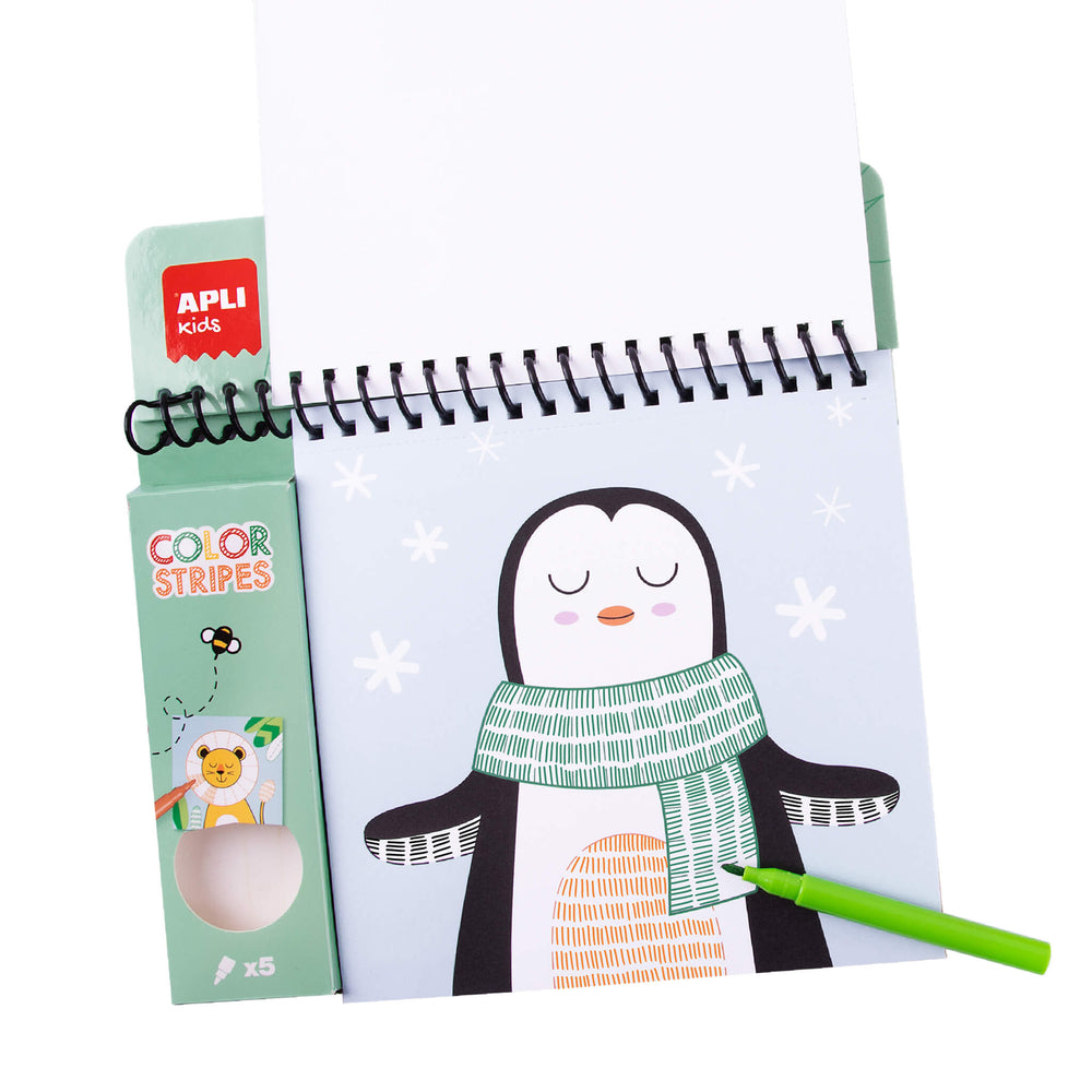Malbuch mit Markern – Color Stripes