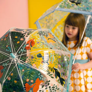 Regenschirm  - Vögel und Blumen - Tublu.de