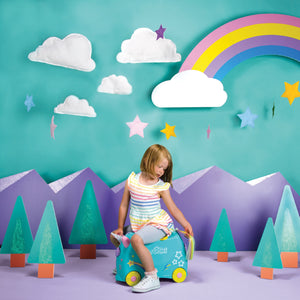 Kinderkoffer – Einhorn Una + Aufkleber