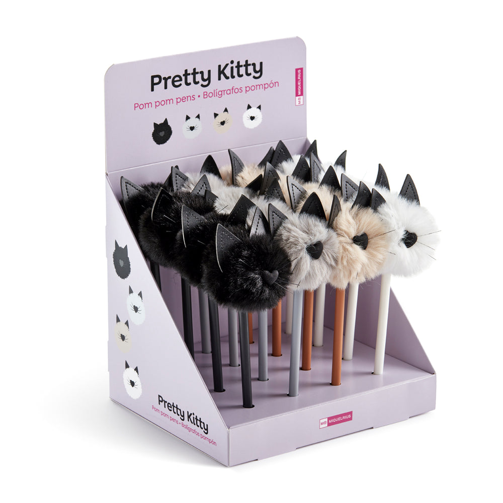 Kugelschreiber mit Pompon – Kitty Brown