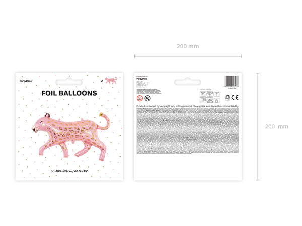 Folienballon – Leopard 103 x 63 cm