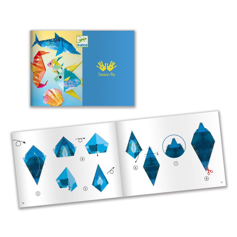 Origami-Kunstset – Metallische Meerestiere - Tublu.de