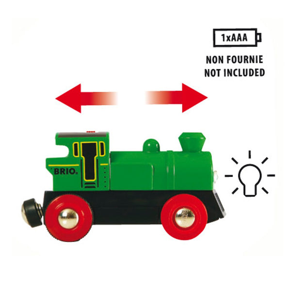 Batteriebetriebene Lokomotive - grün