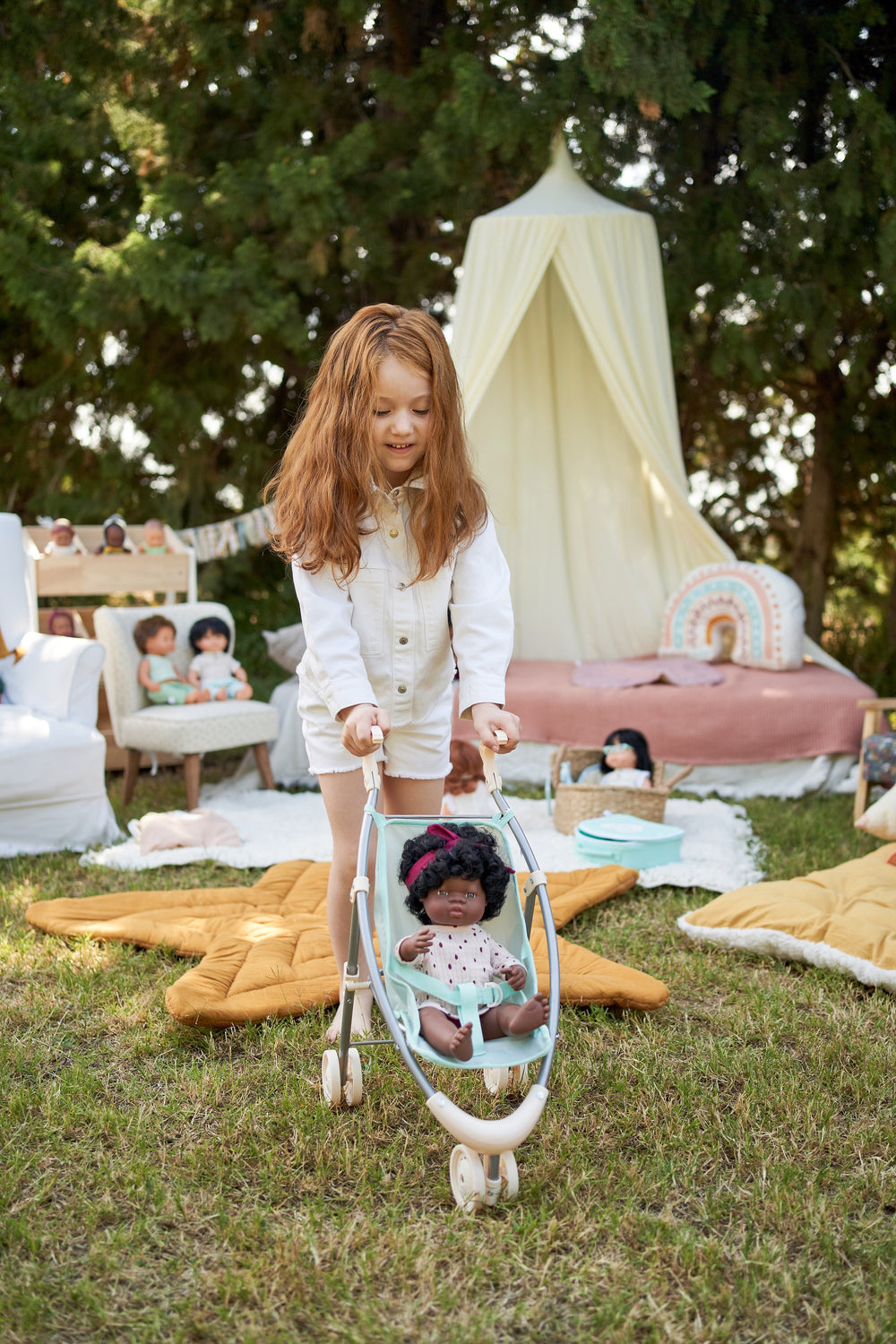 Kinderwagen für Puppen – Mint