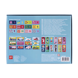 Zweiteiliges Puzzle-Set – Stadt 3+