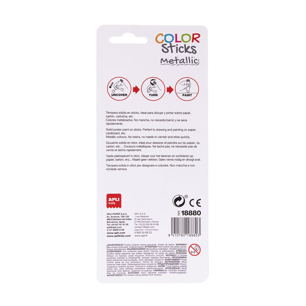 Metallic-Farben in Stiften – 2 Farben - Tublu.de