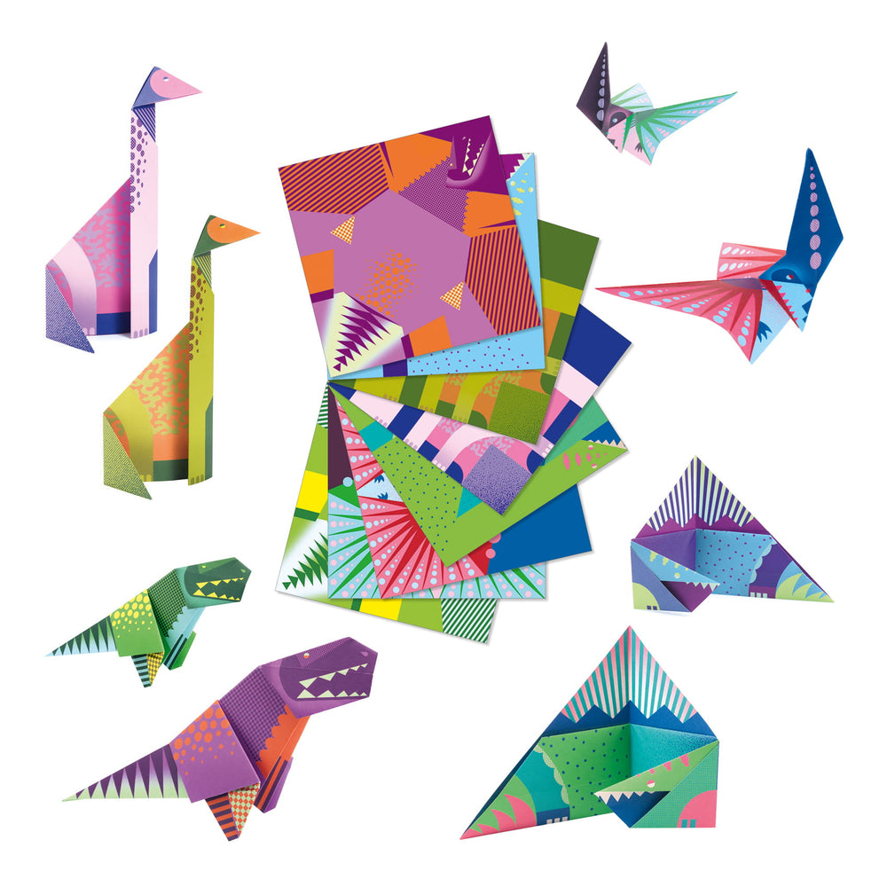 Zestaw artystyczny Origami Djeco - Dinozaury - Tublu.de
