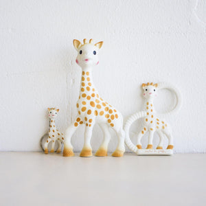 Sophie die Giraffe Dreierpack  – Sophie die Giraffe mit Schlüsselanhänger und Beißring So'Pure