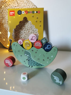 Geschicklichkeitsspiel – Balancierende Dinosaurier