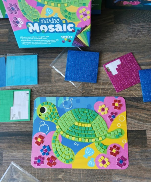 Mosaik-Malset – Seepferdchen