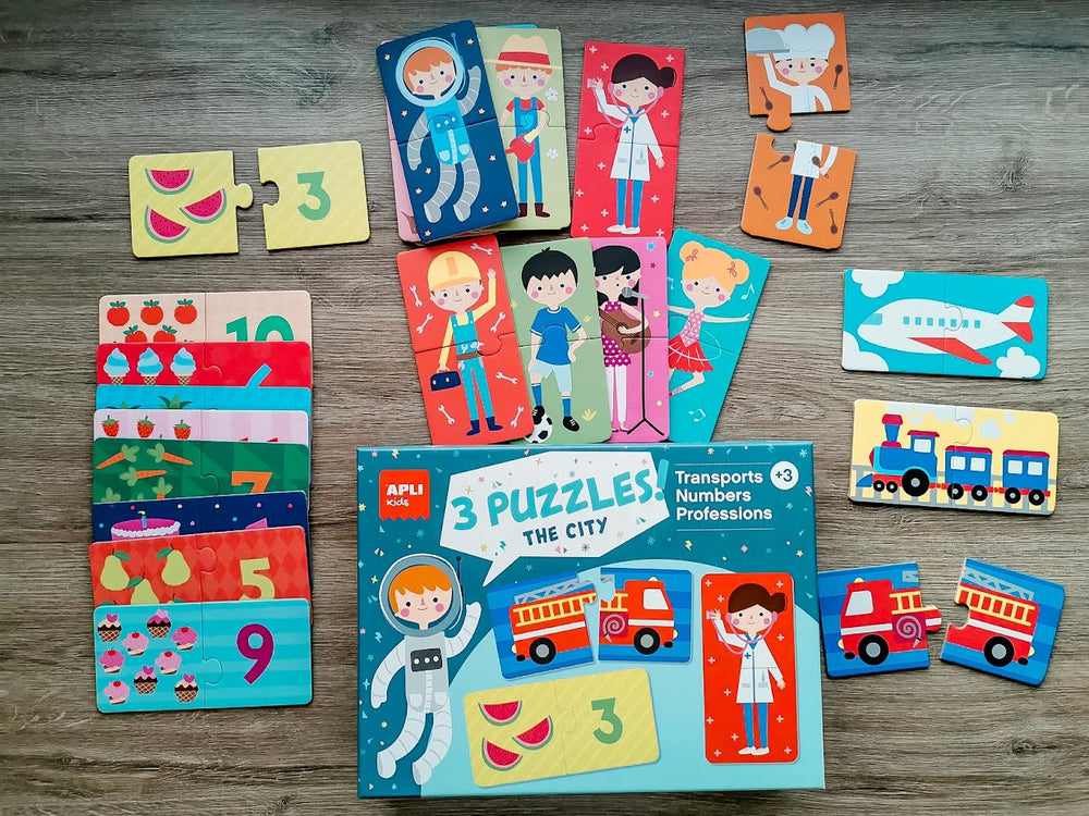 3er-Spieleset – Tiere