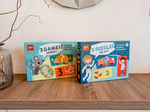Zweiteiliges Puzzle-Set – Stadt 3+