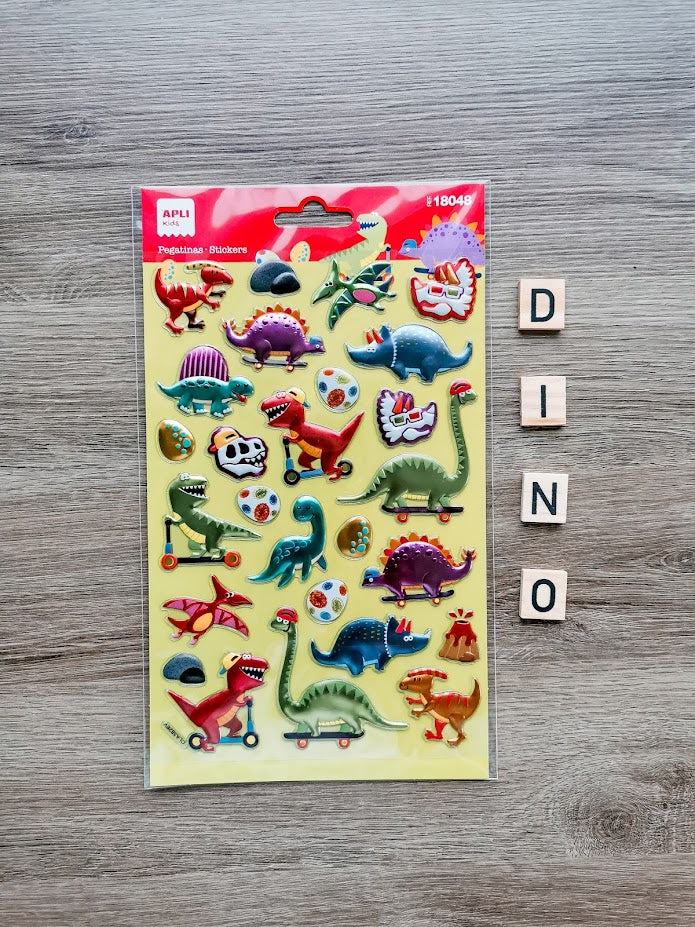 Metallic-Aufkleber – Dinosaurier