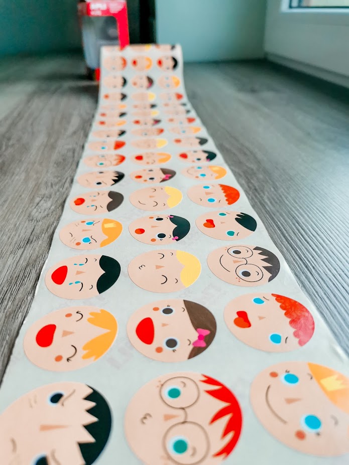 Aufkleber-Set auf Rolle – Emotionen