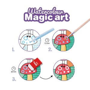 Kunstset mit Wasserfarben und Zauberstift – Magic Art