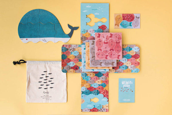 Puzzle – Wal und Fische