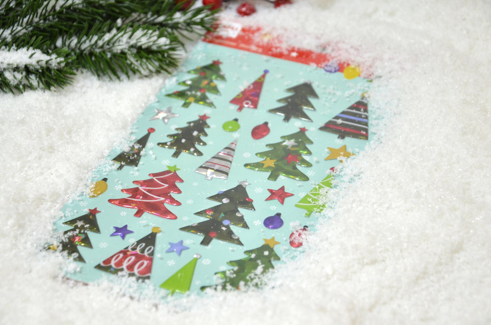 Weihnachtsaufkleber – Weihnachtsbäume
