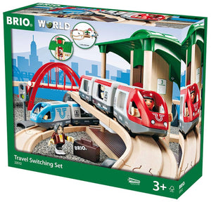 Eisenbahnset mit Bahnhof