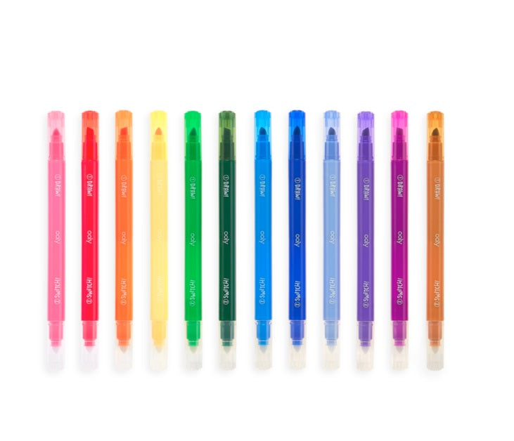 Farbwechselnde Filzstifte – Switch-Eroo, 12er-Set