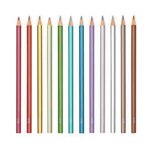 Metallische Buntstifte (Holzstifte)