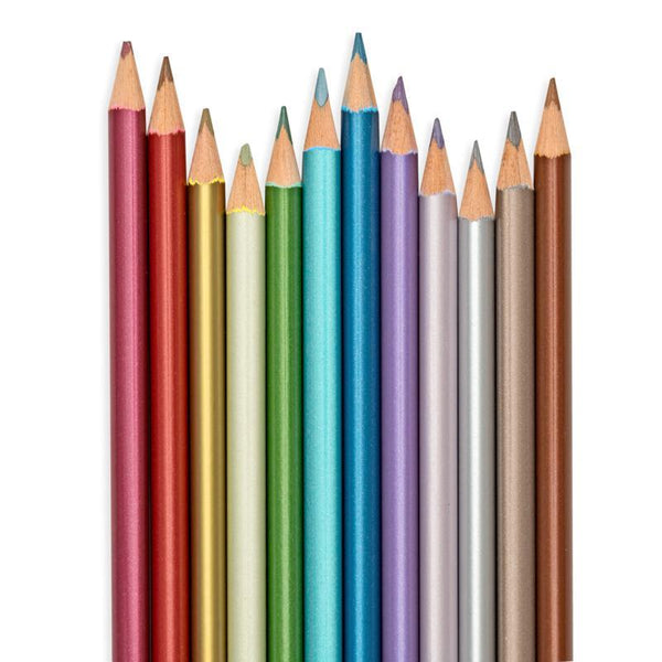Metallische Buntstifte (Holzstifte)