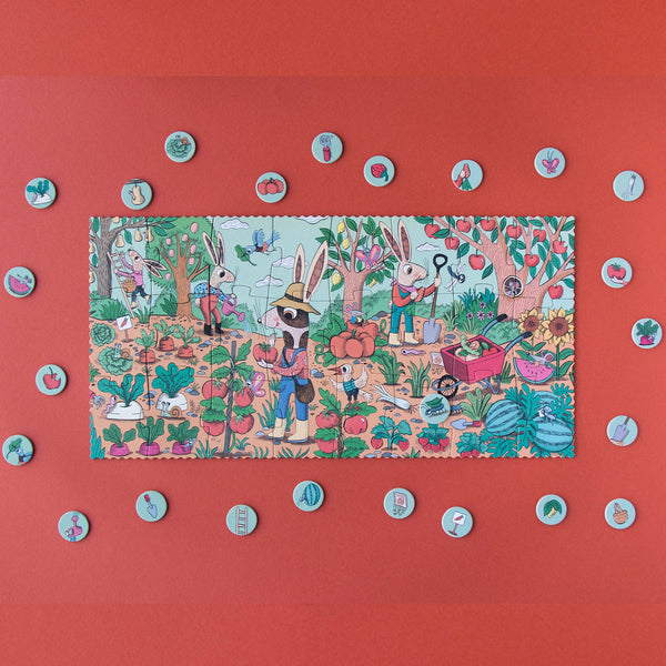Puzzle 24 Teile – Der Garten der Kaninchen