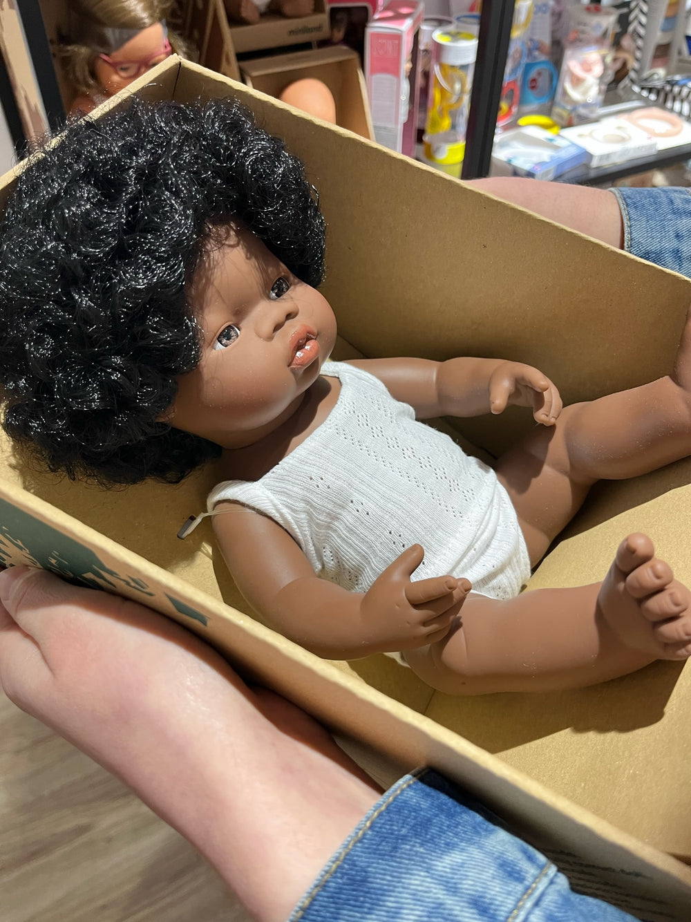 Puppe Mädchen – Afrikanerin, 38 cm
