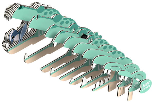 Öko-Puzzle 3D – Krokodil - Tublu.de
