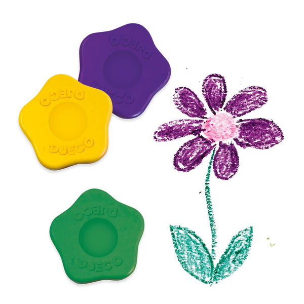 Set mit 12 Blumen-Buntstiften für Kleinkinder