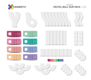 Magnetbausteine Kugelbahn – Pastell Ball Run Pack 106 Teile
