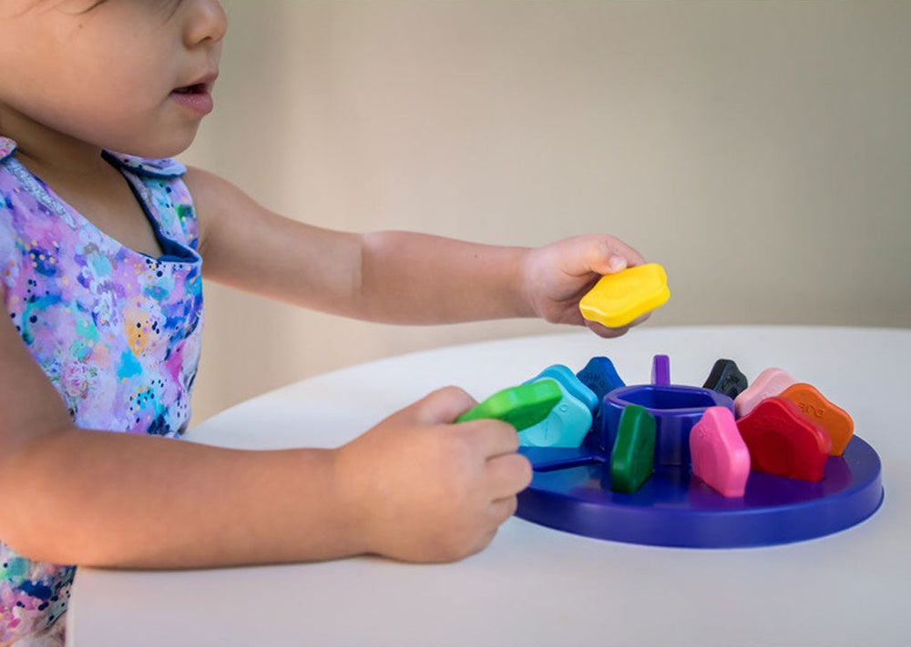 Set mit 12 Blumen-Buntstiften für Kleinkinder