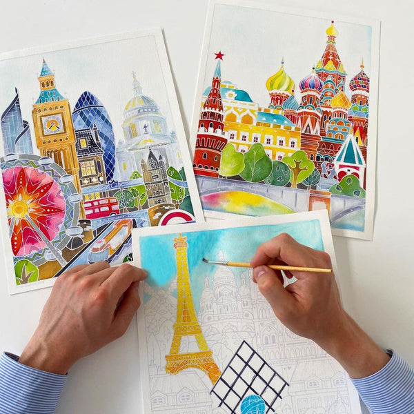 Aquarellum Set – „Hauptstädte” Malset