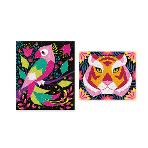 Kreativset 3D-String-Art – Dschungeltiere 8+