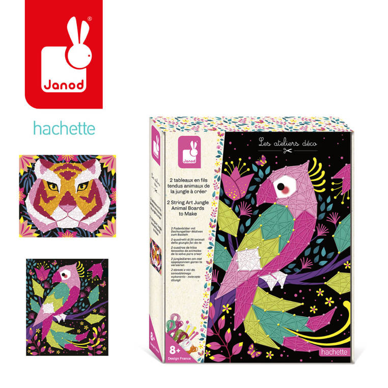 Kreativset 3D-String-Art – Dschungeltiere 8+