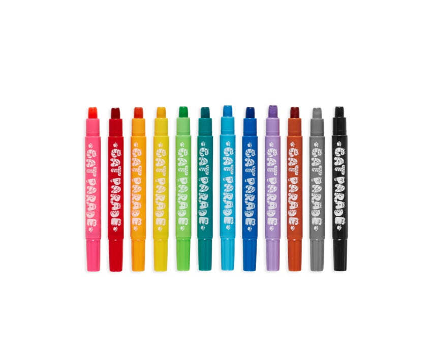 Aquarell-Gelstifte, 12er-Set – Katzenparade