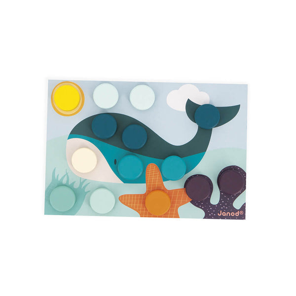 Erstes Holz-Mosaik-Puzzle