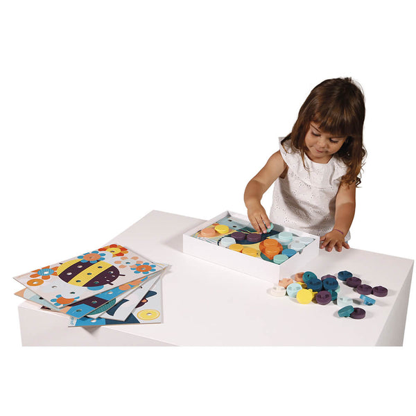Erstes Holz-Mosaik-Puzzle