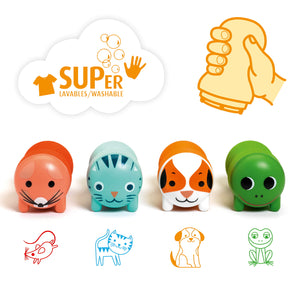 Stempelki dla maluchów Djeco - Zwierzęta Ogrodowe - Tublu.de