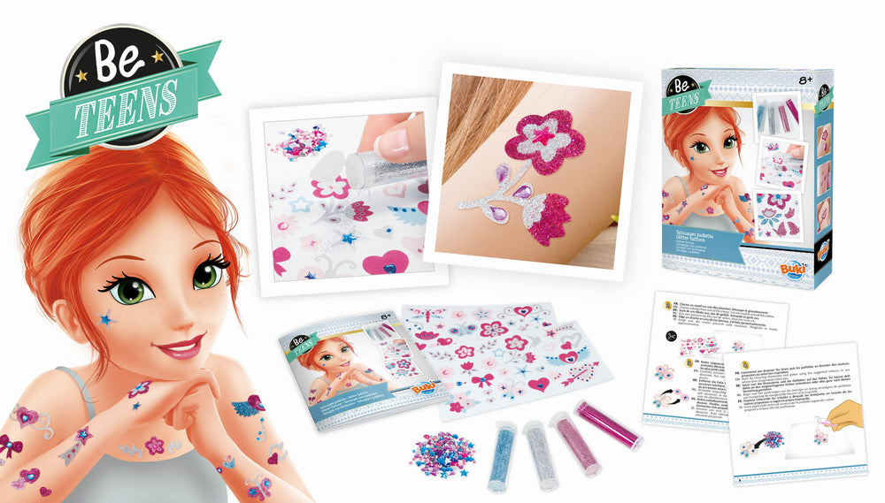 Zestaw Zrób To Sam Buki - Brokatowe tatuaże - Tublu.de