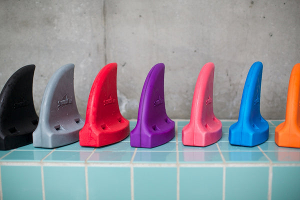 Haifischflossen-Schwimmgürtel für Kinder – Lila