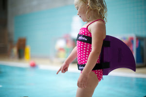 Haifischflossen-Schwimmgürtel für Kinder – Lila