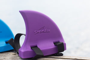 Haifischflossen-Schwimmgürtel für Kinder – Lila