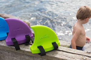 Haifischflossen-Schwimmgürtel für Kinder – Limette