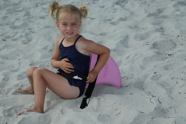 Haifischflossen-Schwimmgürtel für Kinder – Puderrosa