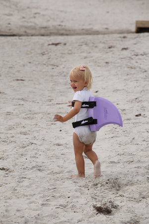 Haifischflossen-Schwimmgürtel für Kinder – Lila