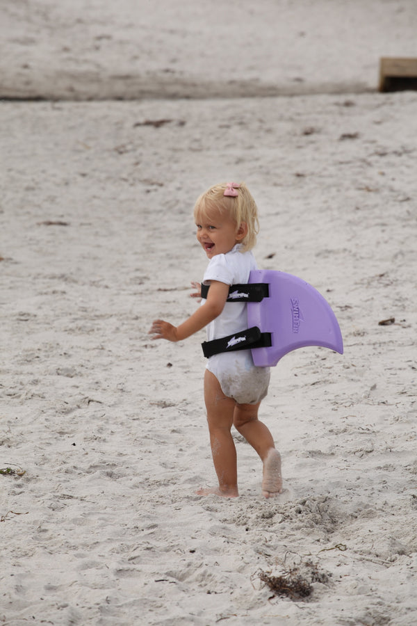 Haifischflossen-Schwimmgürtel für Kinder – Lila