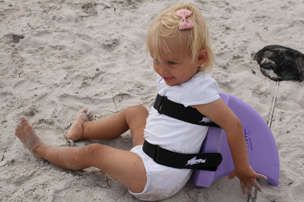 Haifischflossen-Schwimmgürtel für Kinder – Lila