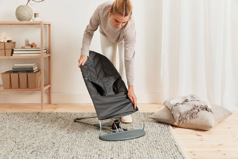 Zusätzlicher Stoffsitz für Babywippe BLISS COTTON – Anthrazit